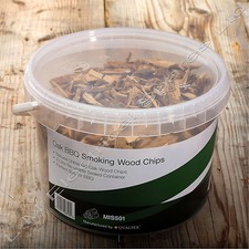 3 Litre Resealable Tub Oak BBQ Barbecue Smoking Wood Chips Smoker Chippings