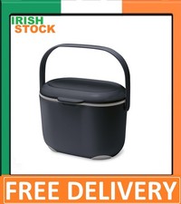 Addis 2.5L Black & Metallic Food Compost Caddy W/ Removable Inner Bucket 515630