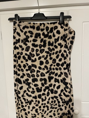 Zara leopard print trousers - print,