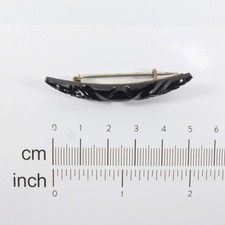 Antique Victorian Carved Jet