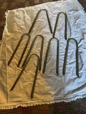 7 X Heavy Duty Steel Large Pegs For Gazebo Trampoline Marquee Tent