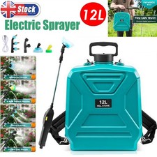 12L Garden Pressure Sprayer Knapsack Electric Pump Backpack Weed Killer Multiuse