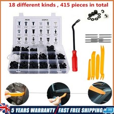 Car Plastic Retainer Body Push Pin Fastener Rivet Trim Clip Tool Fit Fitd NEW UK