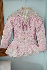 LE CHEILE Designer Irish Dance Pink Bling Solo Champion Dress U7-8 Petite U11-12