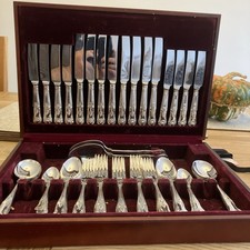 59 Piece Silver Service Cutlery Set | John Richardson, Sheffield 