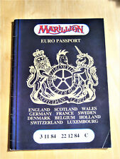 Marillion. Euro Passport. 1984 Tour programme. Full colour. VG.
