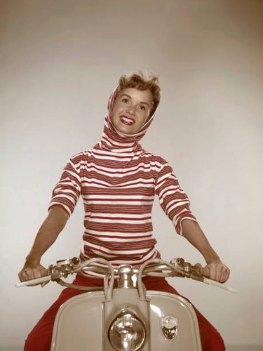 Debbie reynolds riding vintage - debbie,