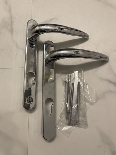 Upvc chrome door handle - upvc,