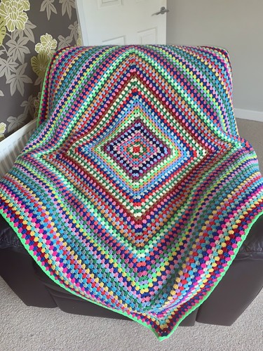 Bright granny square crochet - bright,