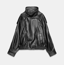 Zara Small FAUX LEATHER JACKET
