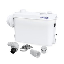 Aquamatix Macerator Pump 400W Sewage Pump 6.5m for Wall-Hung Toilets 100L/min