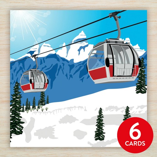 Cable cars christmas cards - cards, &