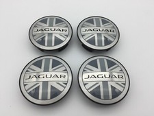 GENUINE JAGUAR UNION JACK ALLOY WHEEL CENTRE CAP BADGES BRAND NEW XF XE F-PACE