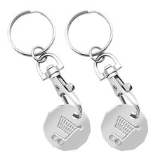 2 Trolley Coin Keyring