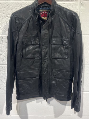 Superdry premium black - superdry, leather