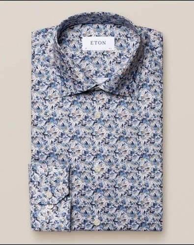 Men eton shirt blue - eton, /