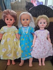 3 X Tall Vintage Dolls Rosebud