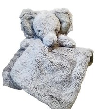 Koala Lovey Plush Security Blanket Baby Gray Elephant Rattle Thick Soft Toy EUC