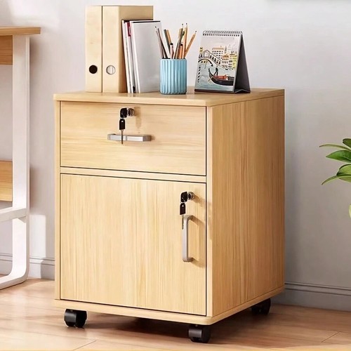 Oak mobile file cabinet - oak,