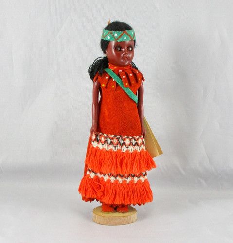 Vintage native doll orange - vintage,