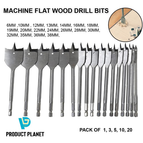 Flat wood drill bits - flat,