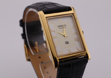 Vintage Seiko Slim Quartz Men's Wrist Watch - Comes With New Battery, New Strap