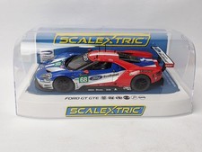 SCALEXTRIC FORD GT GTE 2017 LEMANS 1/32 SCALE SLOT CAR NIOP VERY NICE!!!