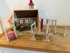 Vintage Sylvanian Families 1987 School With Furniture and Outdoor Playground 