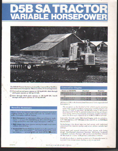 Caterpillar d5b variable - caterpillar,