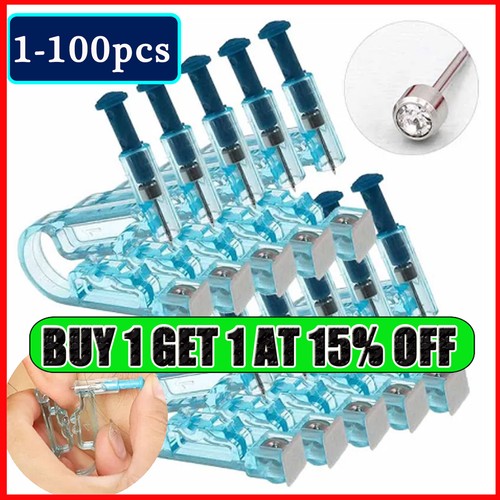 100x sterile ear piercing - ear, gun
