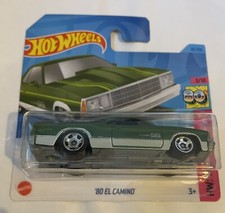 Hot Wheels '80 EL CAMINO #26/250 - 2023 H W The 80's 3/10 short card Green HKJ61
