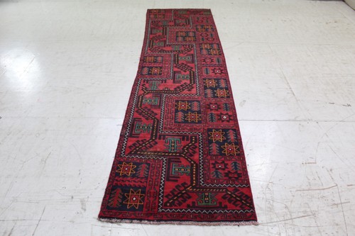 Handmade wool rug red - handmade,
