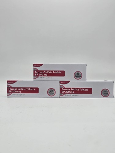 Ferrous 200mg iron tablets - x,