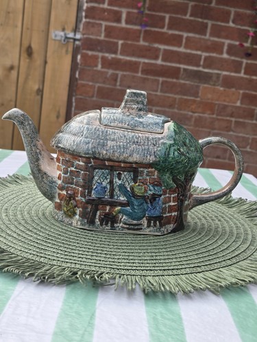 Vintage tony wood thatched - wood, “thatched