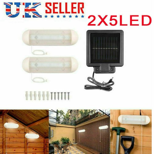 Solar powered led - powered, shed