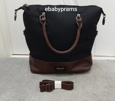 New Silver Cross Changing Bag In Henley Charcoal Grey & Tan