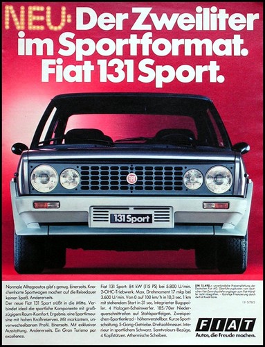 1978 fiat 131 sport original - fiat, sport,