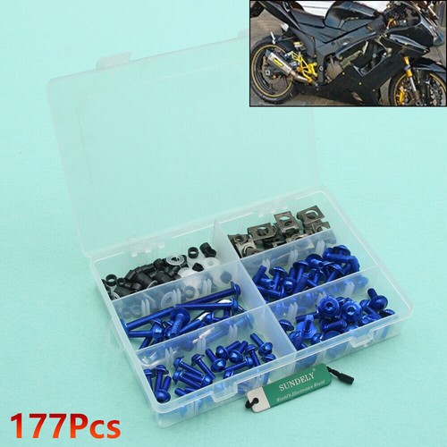 Blue fairing bolts kit - fairing,