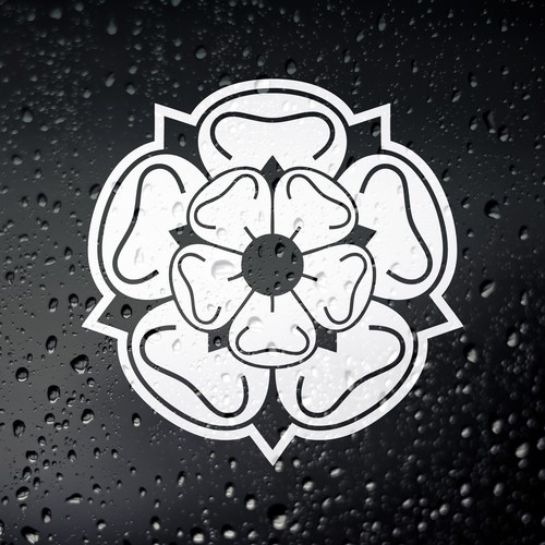 Yorkshire white rose car - rose,
