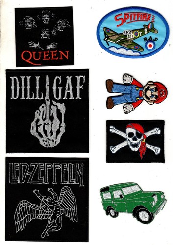 Assorted embroidered patches
