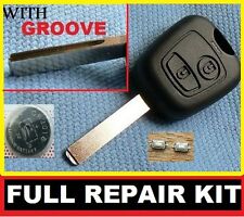 FOR PEUGEOT 2 BUTTON REMOTE FOB KEY CASE 107 207 307 206 306 406 REPAIR KIT WG 
