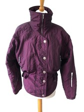 Vintage 80’s Ladies NILS USA Burgundy Ski  Jacket  -Sz XS # 256 ⚡️