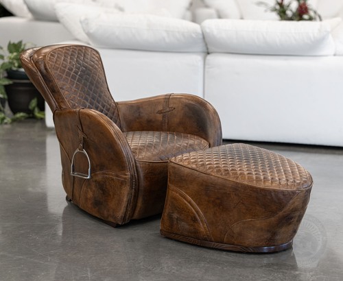 Vintage saddle chair - saddle, +