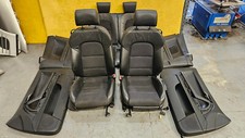 AUDI A3 8P7 CONVERTIBLE 1.8 TFSI 2008-2013 S-LINE HALF LEATHER BLACK SEATS SET