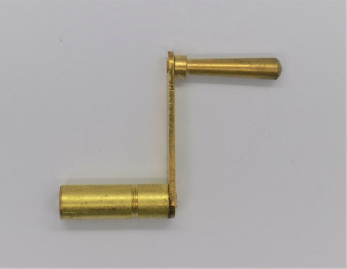 New small brass crank clock - brass,
