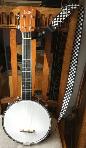 Banjo ukulele left handed - ukulele, c/w