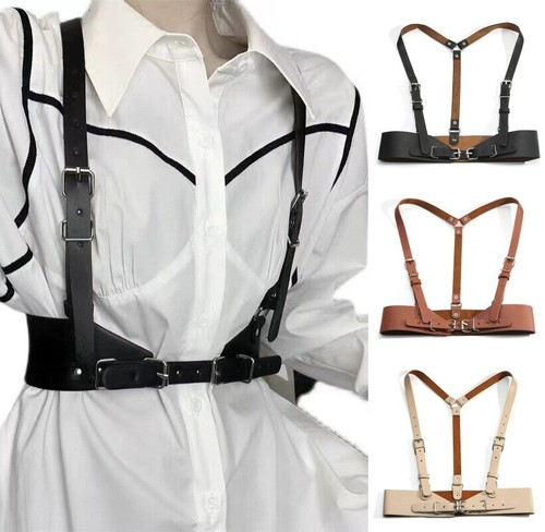 Women leather belt body chest - women,
