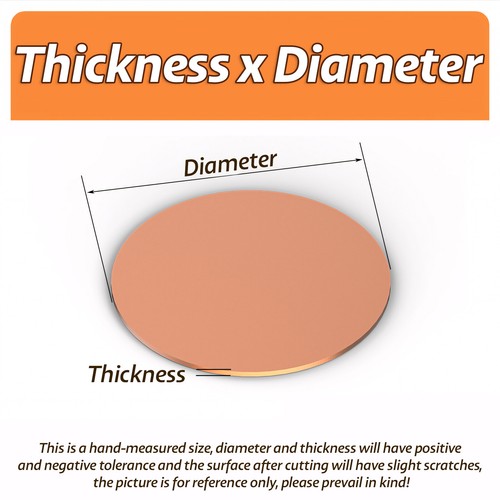 Solid round copper sheet pure - copper,