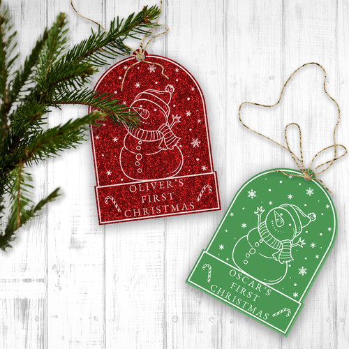 Personalised snow globe - snow,