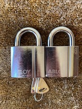 2x Abloy 340’s keyed alike 3 Protec2 keys 10mm shackle assa mul t lock
